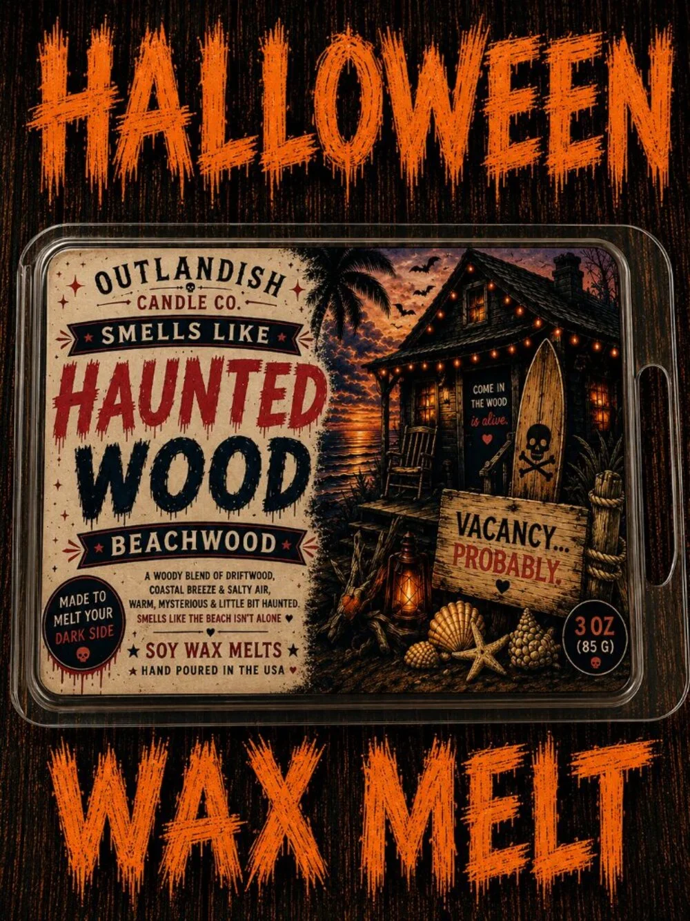 Haunted Wood Wax Melts | Beachwood Scented Wax Melt